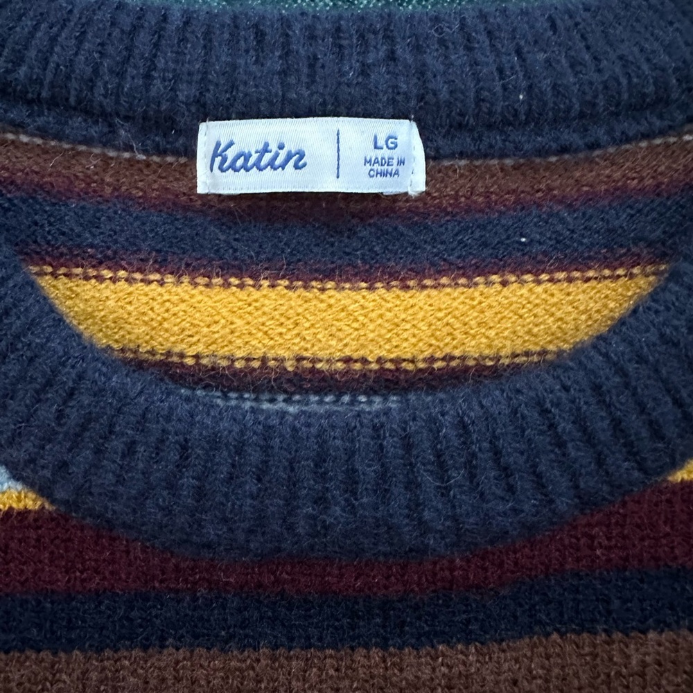 Katin Men's Crewneck Sweater - Navy, Mustard, Burgundy